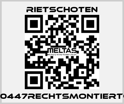 300/45910447RECHTSMONTIERTGMRSP/T RIETSCHOTEN