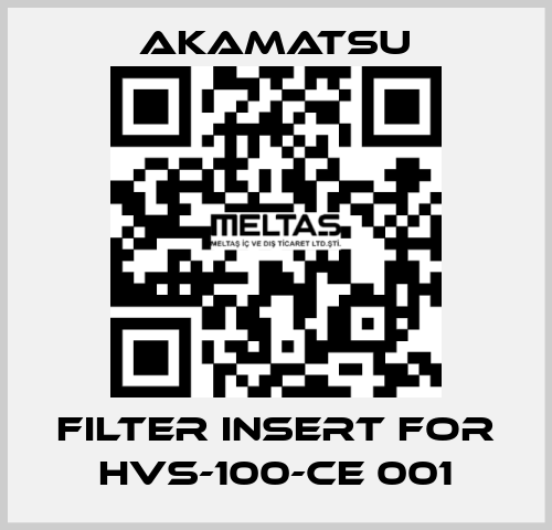 filter insert for HVS-100-CE 001 Akamatsu