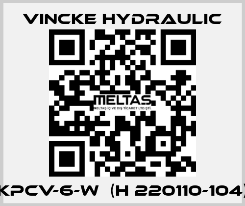 KPCV-6-W  (H 220110-104) VINCKE HYDRAULIC