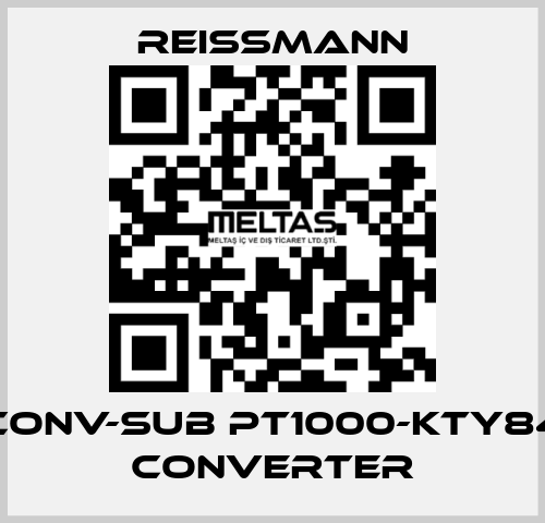 CONV-SUB Pt1000-KTY84 Converter Reissmann