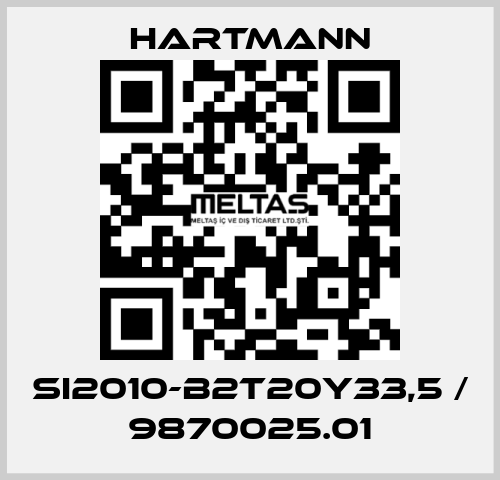 SI2010-B2T20Y33,5 / 9870025.01 Hartmann