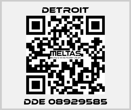 DDE 08929585 Detroit