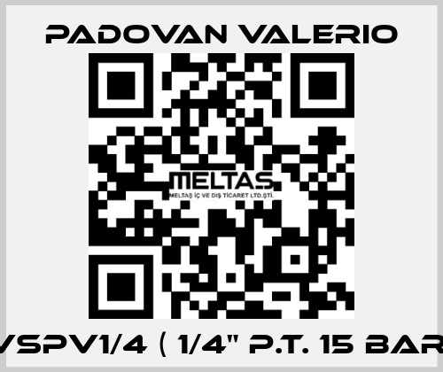 VSPV1/4 ( 1/4" p.t. 15 bar) PADOVAN VALERIO