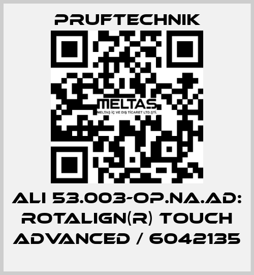 ALI 53.003-OP.NA.AD: ROTALIGN(R) touch ADVANCED / 6042135 Pruftechnik