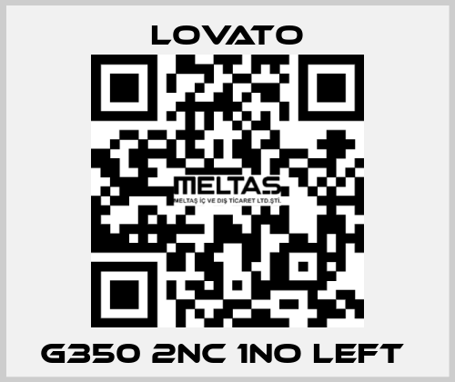 G350 2NC 1NO left  Lovato
