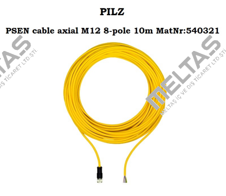 p/n: 540321, Type: PSEN cable axial M12 8-pole 10m Pilz