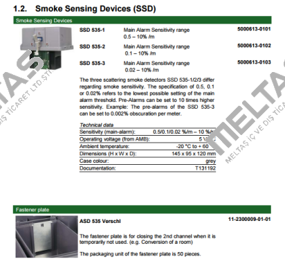 Type: SSD 535-3 / 11-2000010-01-01 Hekatron