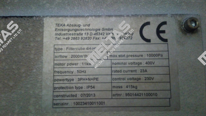 Filter for Filtercube 4H-HV Teka
