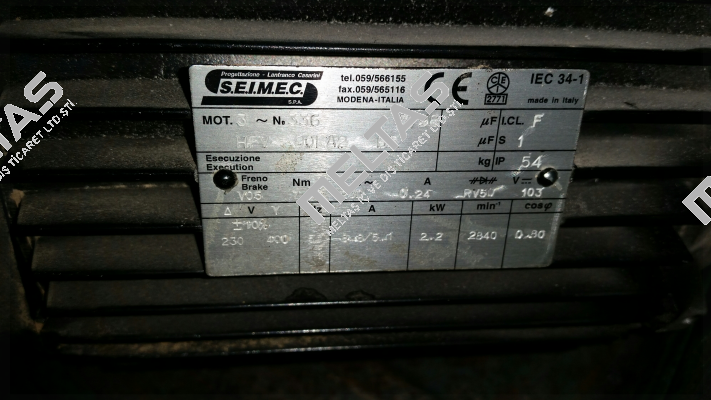 HBV 90LA 2 230.400-50 B5  Seimec (Rossi)