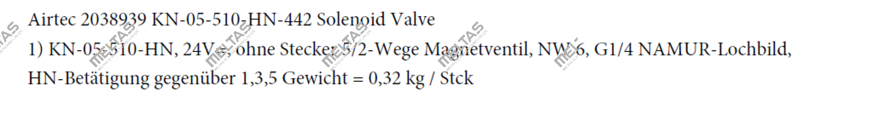 KN-05-510-HN-442 24VDC  Airtec