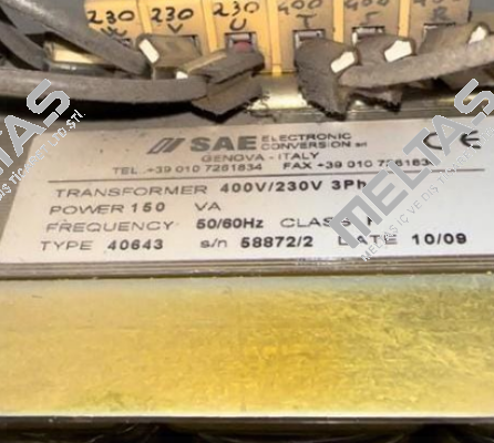 40643-T00 SAE – Electronic Conversion