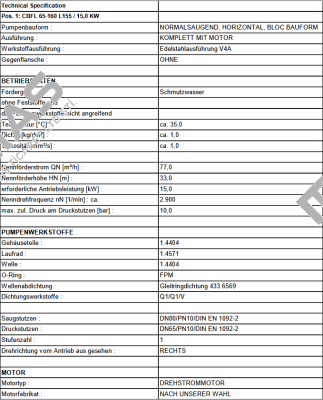 CBFL 65-160 L155 / PN: 25151 Edur