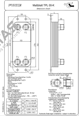 TPL 00 K 10-12 / PN: 632 800 817 2 00 Funke