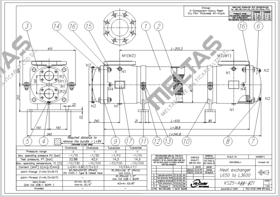 KS25-AEN-421-L2000 HS Cooler