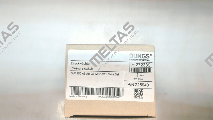 P/N: 272339 Type: GW 150 A5 Ag-G3-MS6-V12 fa-se Set 1P Dungs