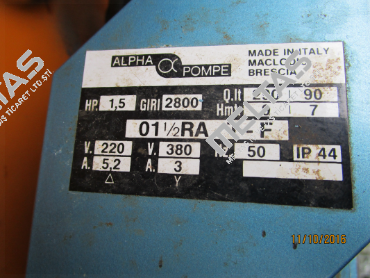 01 1/2 RA-T-F Alpha Pompe