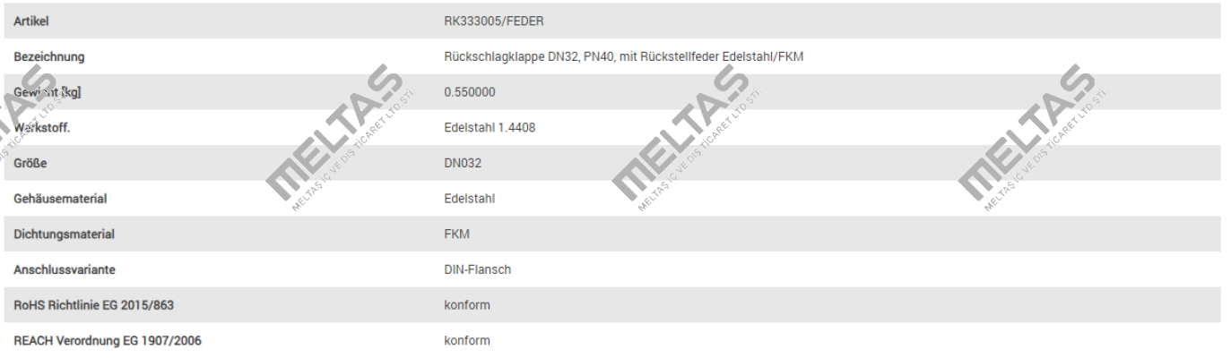 RK333005/FEDER End Armaturen