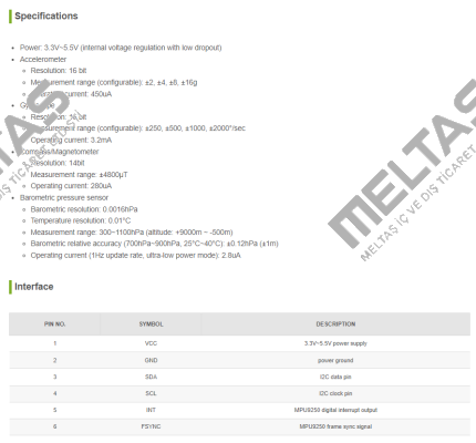 12476 / MPU9250 Waveshare