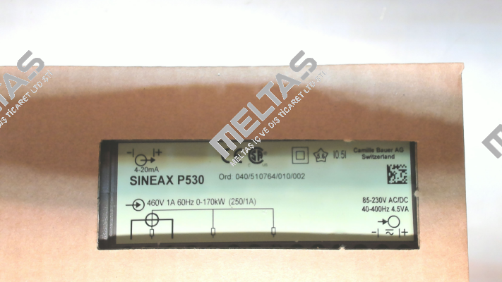 Sineax P 530 Ord:040/510764/010/002 Gossen Metrawatt