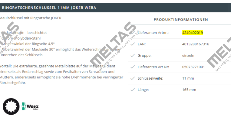4240402019  Wera