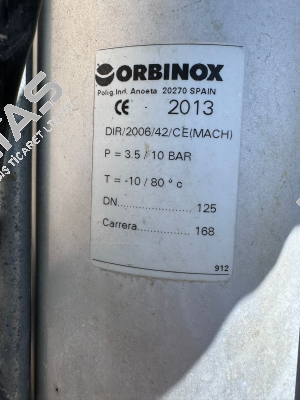 DIR/2006/42/CE(MACH) DN 125 Orbinox