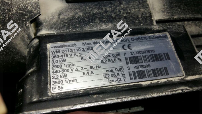 WM - D112 / 110-2 / 3K0 obsolete replaced by WM-D112/140-2/3K0  Weishaupt