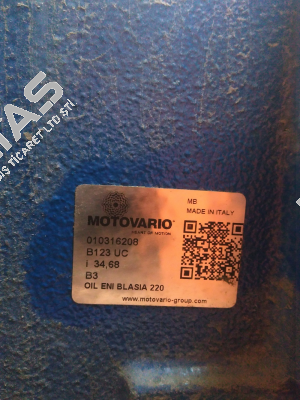 P/N: 4050143 // B123UC 34,68 300*38 60 B3 MV  Motovario