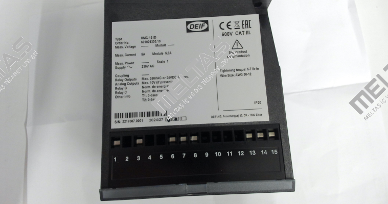 2913160660 02 / RMC-131D - AC supply Deif