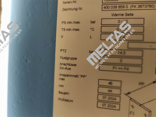 400 038 858 0, Type: FP 09-17-1-NH-0 Funke