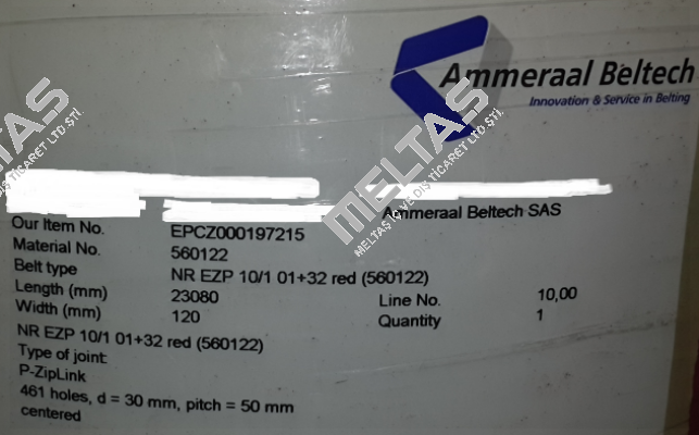 NR EZP 10/1 01+32 rot (560122)  Ammeraal Beltech