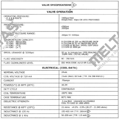 VEP03M-3-B220-GD-24L-B-Y5861-8 (OEM) Continental Hydraulics