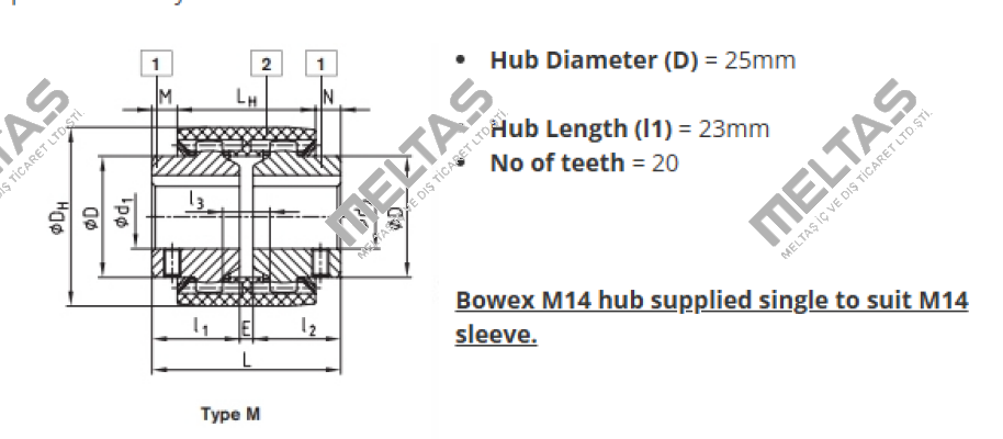 BOWEX-M14-HUB KTR