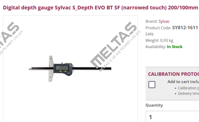 812.1611 (S-Depth EVO BT SF) Sylvac