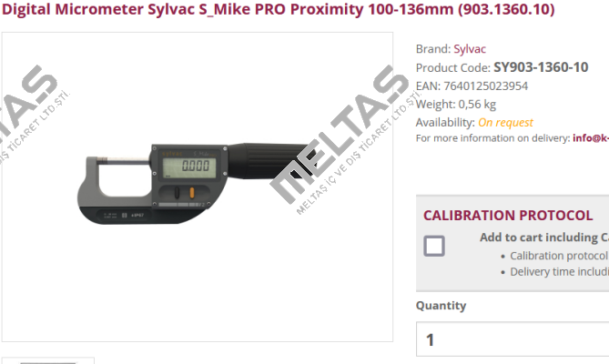 SY903-1360-10 Sylvac