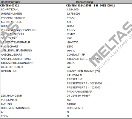 CEV58M-00302 TR Electronic