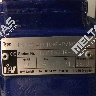 JS 1-110 K10+F+P/MC+X Pu.-Nr. D2150185/15-0658 replacement (aggregate) P/N: 10009143 Type: JS1-110K10+F+P/MC+X  Varisco pumps