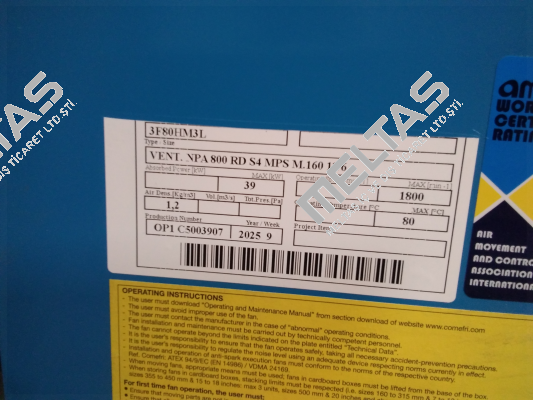 NPA 800 RD S4 Comefri