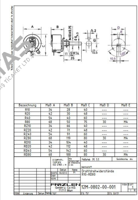 R40-1.0K/50Watt Frizlen