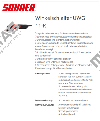UWG 11-R 230V VDE /100054611 Suhner