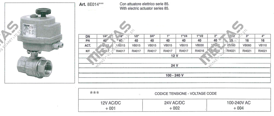 8E014 220V 1  Valbia