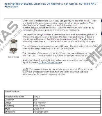 B4466 -016AB4W  Oil-Rite
