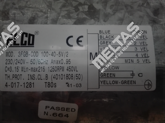 3FGB-COD 100-40-5V/2 OEM  Elco