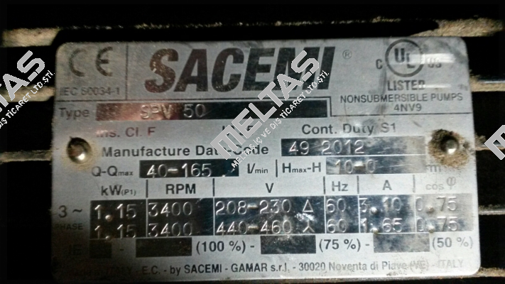 SPV 50 49-2012 Sacemi