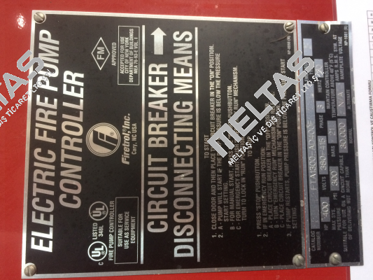 Circuit breaker for FTA1300-AD400F  Firetrol