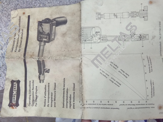 Compression Recorder 10-40 Bar  Motometer
