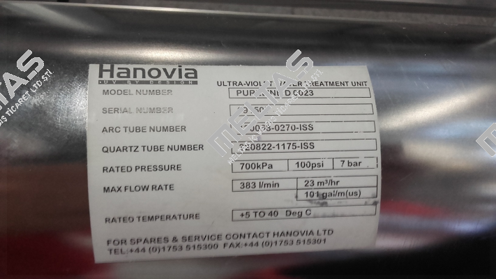 130063-0270  Hanovia