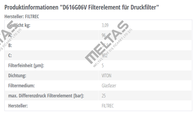 D616G06V  Filtrec