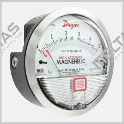 Art.-Nr.: 01-20.SKALA (4 ... 0 ... 4 inch of water) Magnehelic