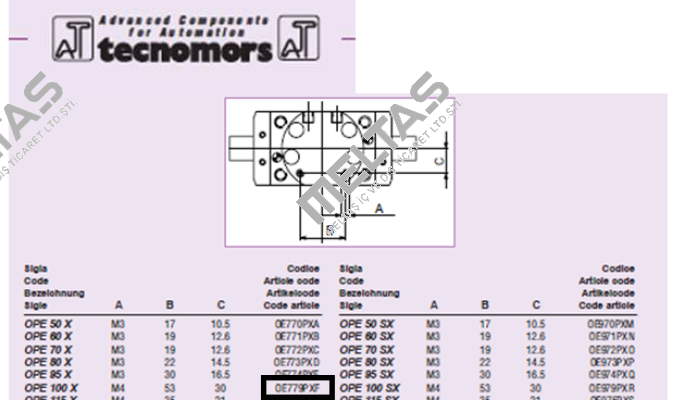OPE100X                 Tecnomors