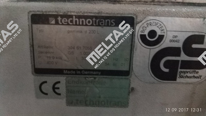 gamma d 200 L  Technotrans
